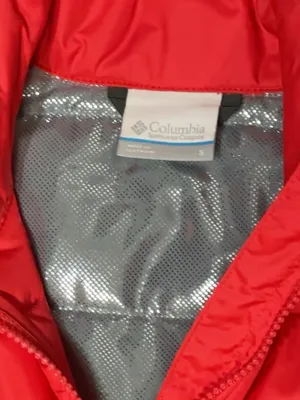 Columbia Women’s S Red Omni-Heat Long Puffer Coat Full Zip thumbnail 4