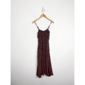 Urban Outfitters Veronica Midi Dress Size XS Ruched Geometric Smocked Back thumbnail 13