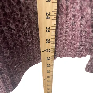 Abercrombie &‎ Fitch Size Medium Purple Knit Cowl Neck Sweater Preppy Academia thumbnail 6