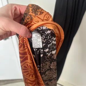 Chic Black and Orange Maxi Dress thumbnail 6