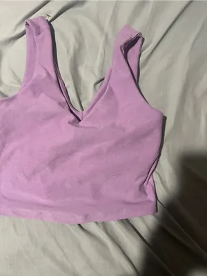 Beyond Yoga Purple Crop Tank Top Sports Bra High Neck xs thumbnail 2