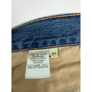 Rag & Bone Jean Shorts Gunner Distressed 30 Blue Raw Hem Cut Off Premium Denim thumbnail 7