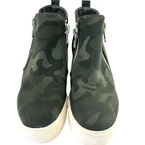 Steve Madden Wedgie Camo Platform Sneaker Bootie High Top Wedge Womens‎ 7M thumbnail 5
