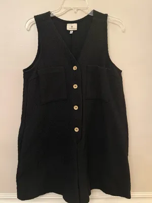 Tuckernuck Black Textured Myla Romper thumbnail 4