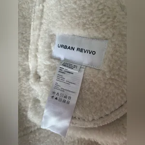 Urban Revivo Faux Leather Shearling Jacket Black Size S thumbnail 5