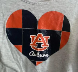 Auburn women T-shirt size large gray p thumbnail 4
