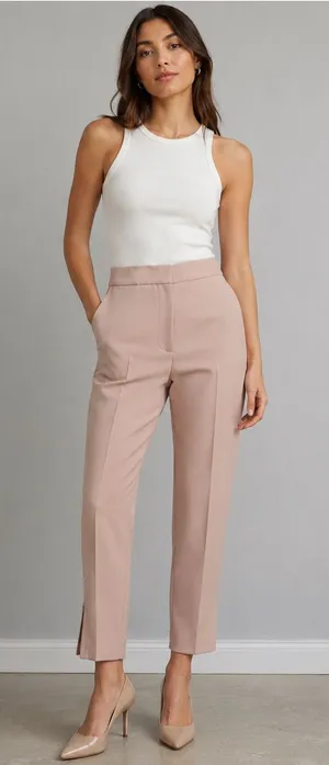 Stella McCartney Pale Pink Wool Blend Dress Pants Size 40 - us 8 thumbnail 1