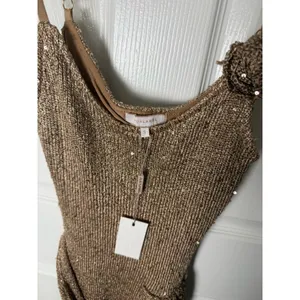 JLUXLABEL Gold Golden Dusk Sequin Dress S thumbnail 9