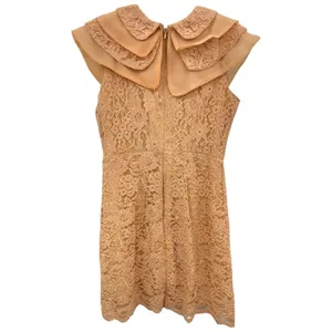 Nude Lace Tiered Dress New Lined Cocktail‎ Party Medium NWT Layered thumbnail 5