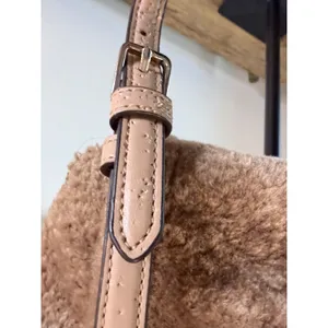 Kate Spade Ellie Faux Fur Small Tote Tan Teddy Crossbody Bag *AS IS* thumbnail 14