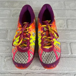 ASICS GEL Noosa Tri 9 Womens 9.5 Running Shoes Neon Multicolor‎ Triathlon T458N thumbnail 7