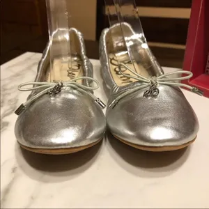 Sam Edelman Felicia Silver Ballet Flats Size 4 thumbnail 3