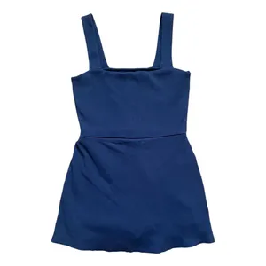 Victoria's Secret PINK Rib Square Neck Active Dress Navy Blue Women's Size Large thumbnail 4