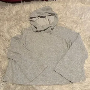 Lululemon Textured Hoodie Pullover Gray Oversized Small Cropped thumbnail 1