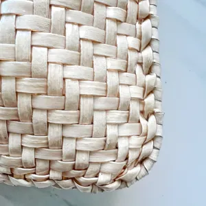 Cream clutch with strap woven chain White thumbnail 6