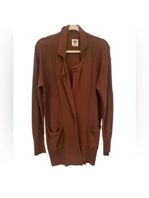 Free people Brown Cardigan Sweater thumbnail 2