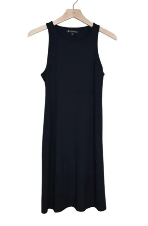 Athleta Womens S Black Santorini High Neck Dress thumbnail 1