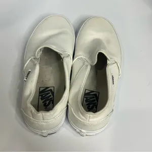 Vans off the wall all white slip‎ on sneakers women’s size 7.5 thumbnail 5