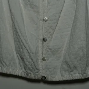 Lucky Brand White Eyelet Crop Top Button Front Square Neck Women's‎ Size L thumbnail 7