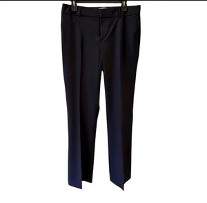 Banana Republic Navy Blue Wool Pants Lined Martin Fit Straight Leg 8 Long Tall thumbnail 4