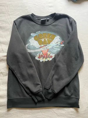 Green Day 2000’s Sweatshirt Gray thumbnail 1