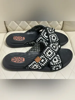 Hey Dude Christi Slide Cottage Crochet Sandals size 8 thumbnail 4