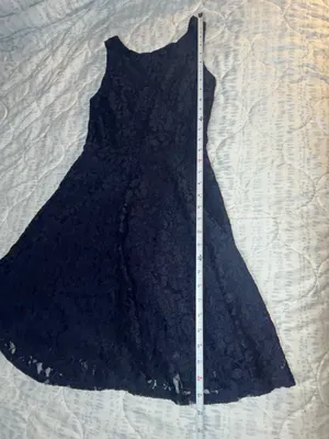 Speechless Navy Floral Lace Fit Flare Dress Juniors XS NWT Wedding Party thumbnail 7