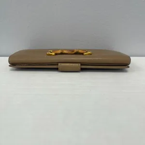 Gucci Bamboo Bi-Fold Leather Wallet in Tan - Preowned thumbnail 7