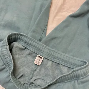 PINK wellness club teal sweat capris thumbnail 5