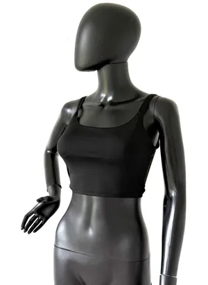 Gym Top Bustier Tank Top Blouse Cover Up Tee Straps Sport Tee Slim Fit Crop Top thumbnail 1