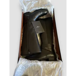 Coach Riding Boots Essex Semi Matte Leather/Stretch Black Women' SZ 6.5B 36.5 EU thumbnail 9