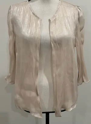 Dazy Sheer Metallic Cover Shirt thumbnail 2