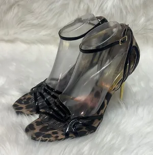 GUESS Leopard Print and Patent Leather‎ Strappy Heels BIN 12 thumbnail 1