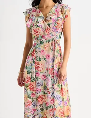 Melonie T Womens Sleeveless Floral Maxi Dress thumbnail 2