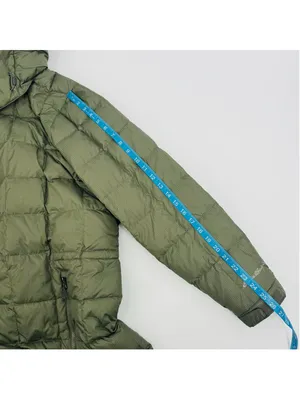 Eddie Bauer Altamira Down Parka 2X Green Quilted Hooded Long Coat thumbnail 10