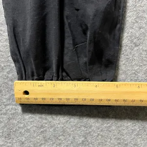 Elodie Black Jogger Pants‎ Elastic Waist Zipper Drawstring Pockets Size M thumbnail 4