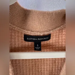 Banana Republic Tan Aire Wool Blend Cardigan Small Waffle Knit‎ GUC thumbnail 5