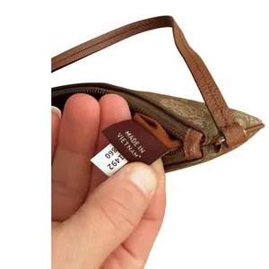 Coach Brown Leather Monogram Wristlet Wallet thumbnail 5