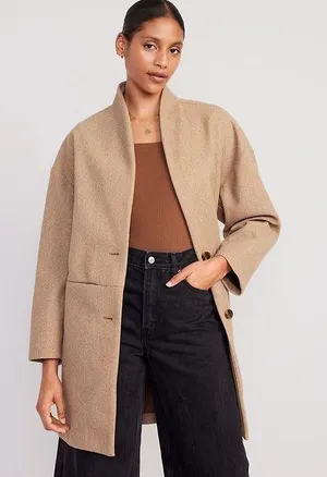 Old Navy Long Lined Cardigan Coat thumbnail 1