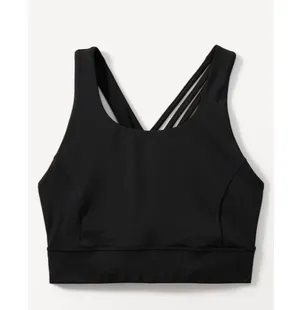 Athleta M Train Free Longline Sports Bra Black Medium D-DD thumbnail 3