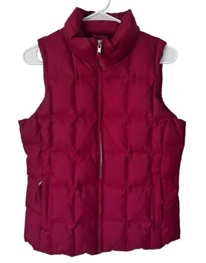 GAP Red Down Puffer Vest‎ Women's Size Medium VINTAGE Y2K thumbnail 1