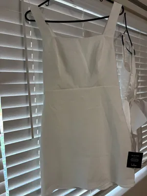 Lulus Blissfully Beaming White Sleeveless Bow Mini Dress thumbnail 4