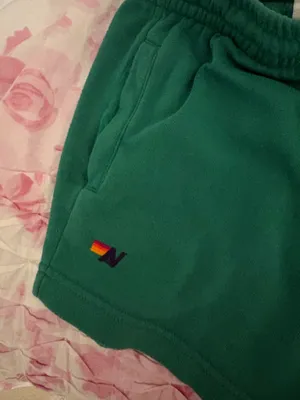 Aviator nation sweat shorts Kelly green thumbnail 2