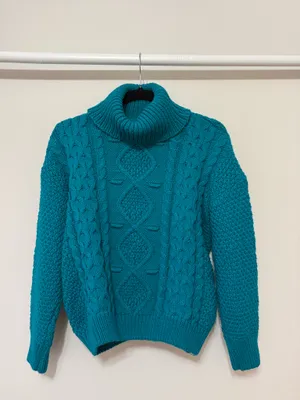Knit sweater Blue thumbnail 2