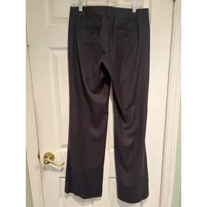 J.Crew City Fit Women 6T Black 100% Wool Straight Leg Dress Pants thumbnail 2