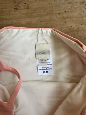 NWOT L*Space Tripp high waist strappy bikini bottoms pink thumbnail 4