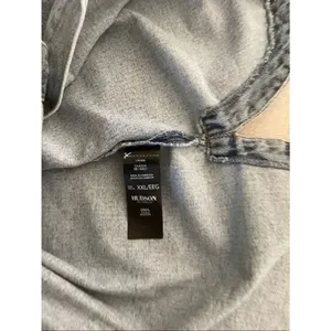 Hudson Denim Button-up Oversized Denim Shirt Jacket in Retro Wash NWT, Size XXL thumbnail 9