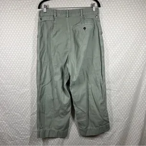 Abercrombie & Fitch Olive Green High Rise Wide Leg‎ Pants thumbnail 3