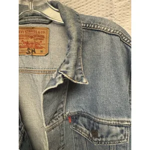 Levi's 70507 Light Wash Denim Trucker Jean Jacket Classic 90s 100% Cotton Medium thumbnail 10