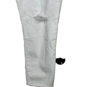 Madewell Women's Jeans‎ Ripped Skinny Cropped 9” High-Rise Denim White Size 36 thumbnail 3